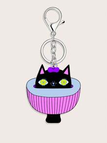 Snoozy Cat Studio 1pc Adorable Creative Keychain - Multicolor - View 1