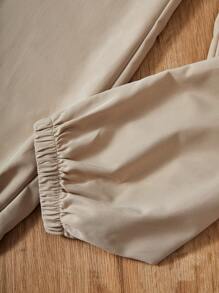 Tween Girls' 3pcs/Set Solid Color Chiffon Loose Casual Shirt With Knitted Tank Top And Wide Leg Pants