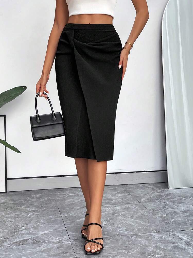Women's High Waist Wrap Skirt