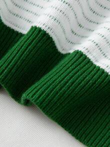 Men's Colorblock Striped Sweater For Autumn And Winter - White - View 7