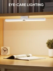 JMMO 感應式櫥櫃調光燈 3色可選，現代智能磁吸式 LED 衣櫥燈，充電電池供電夜間感應燈，具照明記憶功能與磁吸底座，免黏貼簡易安裝，適用樓梯、廚房、浴室、床邊 - 白色 - 查看 2