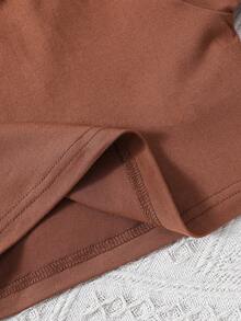 SHEIN 女童短袖t卹3入組,時尚百搭,適用於所有季節 - 彩色 - 查看 4