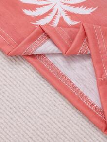 Của phụ nữ Cây cọ In Ngắn tay Áo thun - Nhiều màu - Xem 4