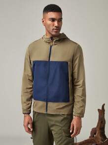 Gym Rark Jaket Tahan Matahari Pria - Khaki - View 5