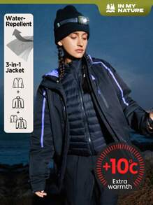 In My Nature Chaqueta Para Mujer De Softshell Para Exteriores Y Con Aislamiento - Negro - Ver 2