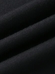 SHEIN Slayr Round Neck Short Sleeve T-Shirt - Black - View 3