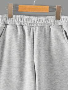 RueChic 3pcs Teen Girls' Elastic Waist, Slant Pockets, Fleece Lined Sweatpants - Multicolor - View 3