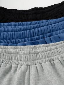 SHEIN Unity Women's Casual Simple Style Thermal Lined Sweatpants Set - Multicolor - View 5