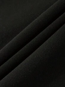 Manfinity Men's Letter & Crown Printed Sweatshirt And Pants Set - Black - View 4