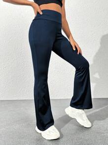 SHEIN Tween dziewczynka Sportowy Spodnie Typu Dzwony