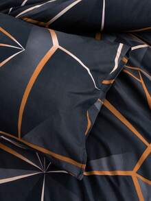 3入組全尺寸幾何圖案大理石床上用品套裝,舒適的床上用品,專為男孩,女孩,孩子的現代抽象羽絨被套裝,床單套裝,時尚少年房裝飾3件床上用品系列 - 彩色 - 查看 3