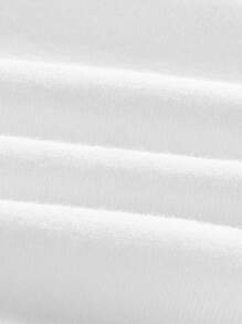 SHEIN ICON Áo thun dài tay cổ bất đối xứng khoét rỗng dành cho nữ - trắng - Xem 4