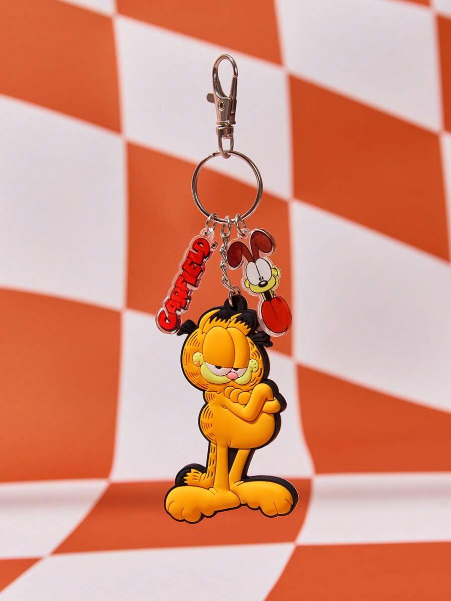 GARFIELD | SHEIN Classic Cute Cat Keychain Bag Charm