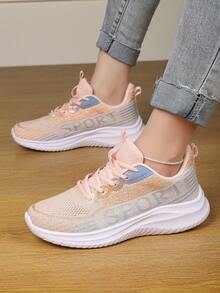 Women's Comfortable Lightweight Running Shoes, Couple's Sneakers For Walk & Jogging - Orange - View 4