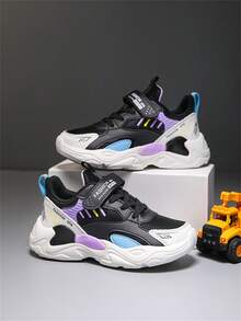 1pair Autumn Children's Breathable Running & Tennis Shoes Made Of Mesh - Multicolor - View 6