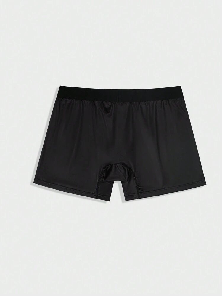 Men'S Letter And Eagle Print Square Cut Underwear