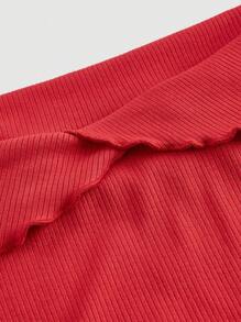 SHEIN MOD Women's Off Shoulder Flare Sleeve Dress - Red - View 4