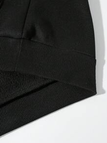 Sudadera Con Capucha Impresa De Personajes De Anime Japonés Para Hombres - Negro - Ver 5