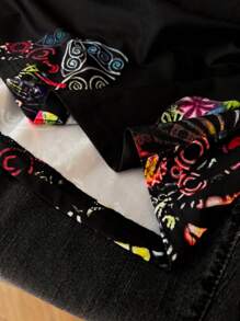 EMERY ROSE Plus Size Women Butterfly Print Loose Fit T-Shirt, Graphic Tee, Women Summer Top