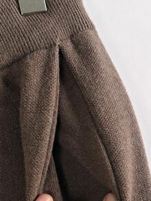 GIGOGOU Conjunto de 2 piezas de mujer de sudadera y pantalón de punto para otoño e invierno