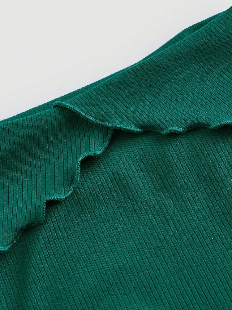 Women's Solid Color Off Shoulder Flared Sleeve Dress