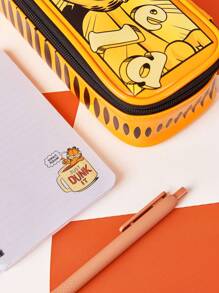 GARFIELD | SHEIN 1pc Cartoon Cat Print Yellow Notebook,Suitable For Men, Women, Students - Yellow - View 3