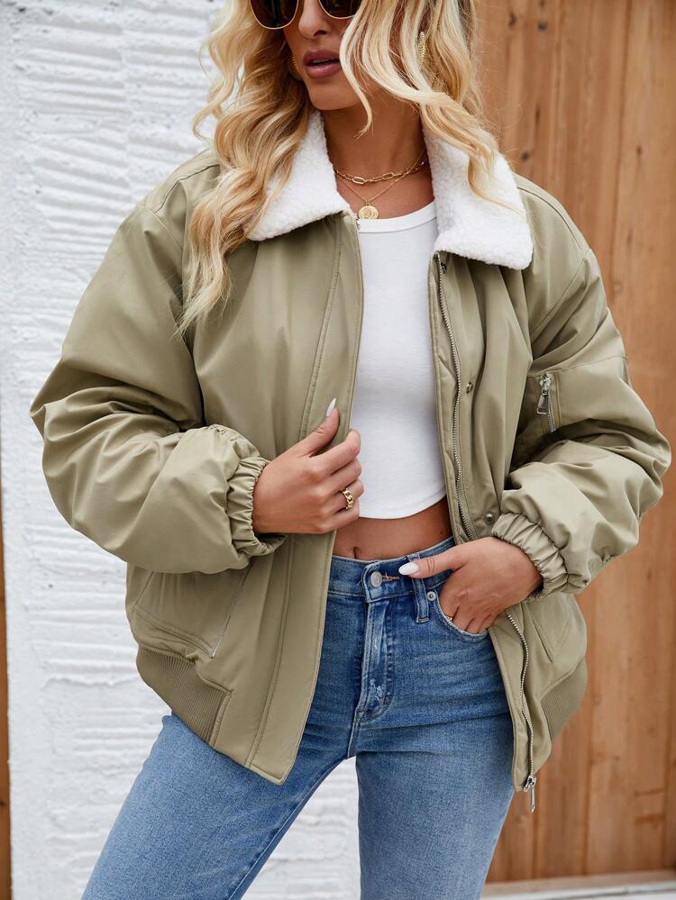 Women's Short Collar Padded Padded Coat Clothes Winter Fall Cloth For Women