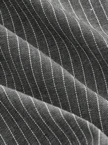 SHEIN MOD 女式條紋燈籠袖襯衫