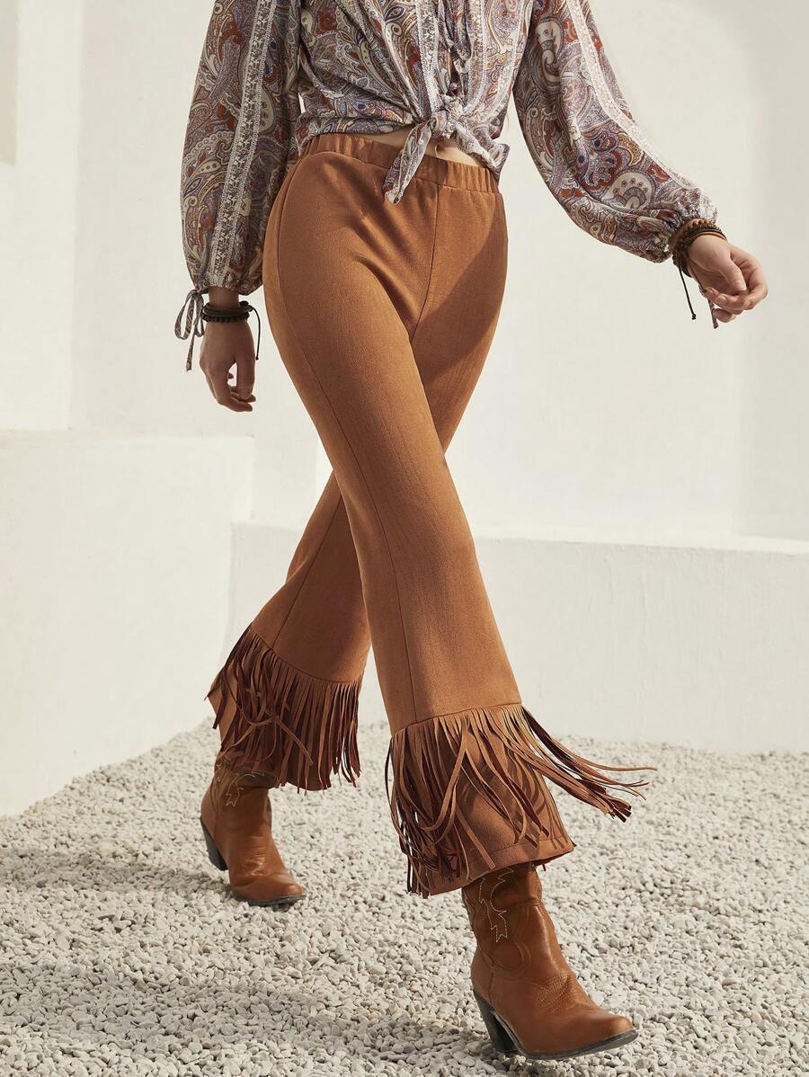 Bohemela Eo đàn hồi Viền rìa Chất rắn Quần - Lạc đà - Xem 1