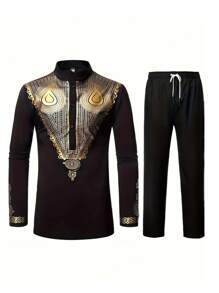 Men's Regular 2pcs Outfit - Black - View 1