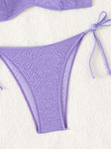SHEIN Swim Solid Color Two-Piece Bikini Set Summer Beach