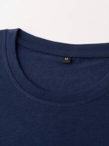 Manfinity Hypemode Men's Rose Floral Print T-shirt - Royal Blue - View 5