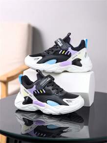 1pair Autumn Children's Breathable Running & Tennis Shoes Made Of Mesh - Multicolor - View 1