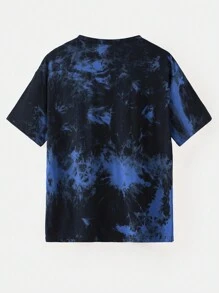 Stevenrhodes Camiseta con estampado de gato y figura de dibujos animados de tie dye - Multicolor - Ver 2