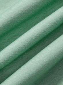 TEENAGE MUTANT NINJA TURTLES | SHEIN Tween Girl Printed Short Sleeve T-Shirt And Long Pants Pajama Set - Green - View 3