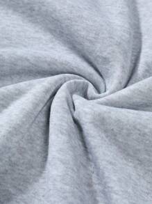 Manfinity Homme 男士字母印花連帽汗衫套裝,附束帶運動衫和運動長褲 - 彩色 - 查看 5