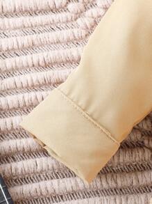 Babys Lässiges Und Einfaches Langarmhemd, Set Von Hahnentrittmuster Langhose Und Hut Für Den Sommer