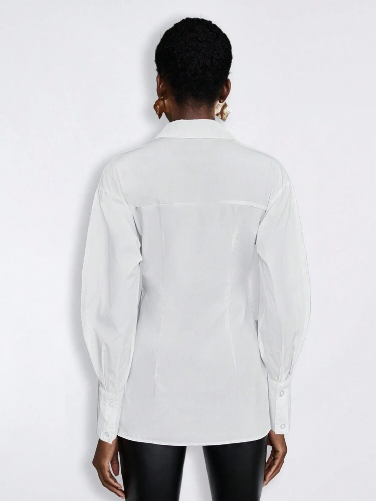 Simple Long Sleeve Women's Shirt