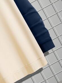 Manfinity Roghcode 男士色塊綴襪線蓬蓬袖衫 - 彩色 - 查看 5