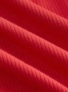 SHEIN MOD Women's Off Shoulder Flare Sleeve Dress - Red - View 3