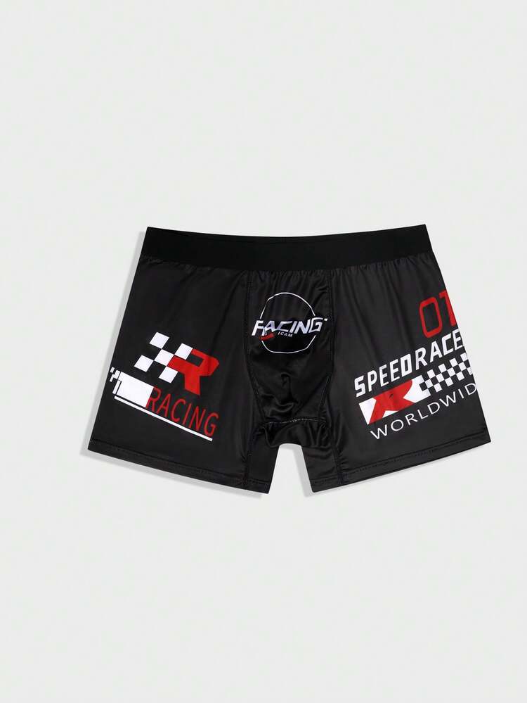 Men'S Printed Letter Design Briefs