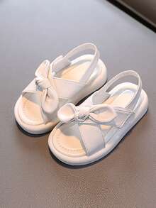 Girls' Flat Sandals With Non-Slip Soft Sole, New Summer Toddler Baby Girls' Princess Sandals For Beach - White - View 2