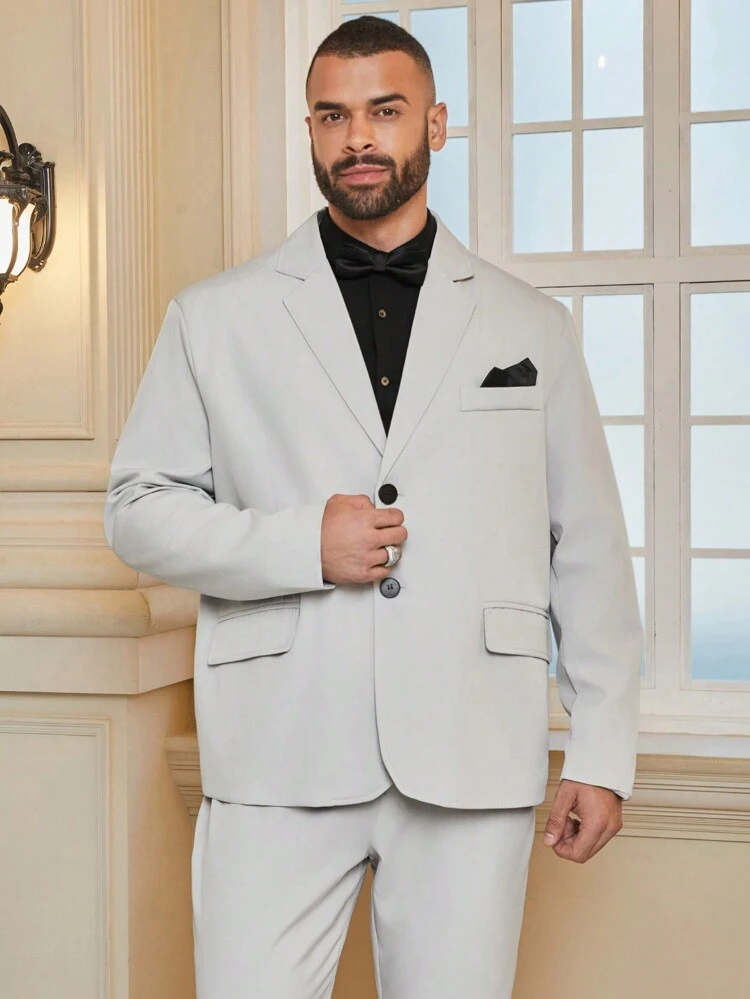 Men's Plus Size Suit Set