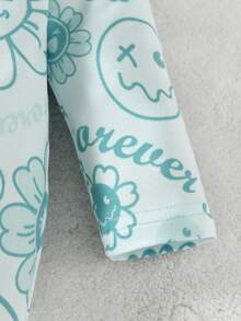 Trẻ sơ sinh Em bé Cô gái 5 cái/bộ Tươi Màu xanh lá Tay áo dài Có chân Romper Ngắn tay Romper Với Găng tay , Mũ Và Bowknot , Nhà  Mặc - màu xanh lá - Xem 5