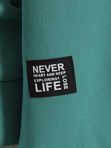 GENTILAND Men's Round Neck Long Sleeve Color Block Knitted Casual Sweatshirt - Green - View 4