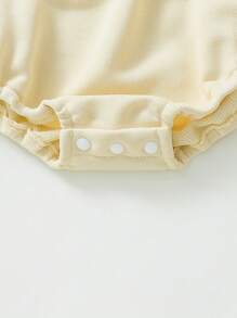 寶寶女孩2入組可愛刺繡細節長袖連體衣,適用於春秋季節 - 彩色 - 查看 6