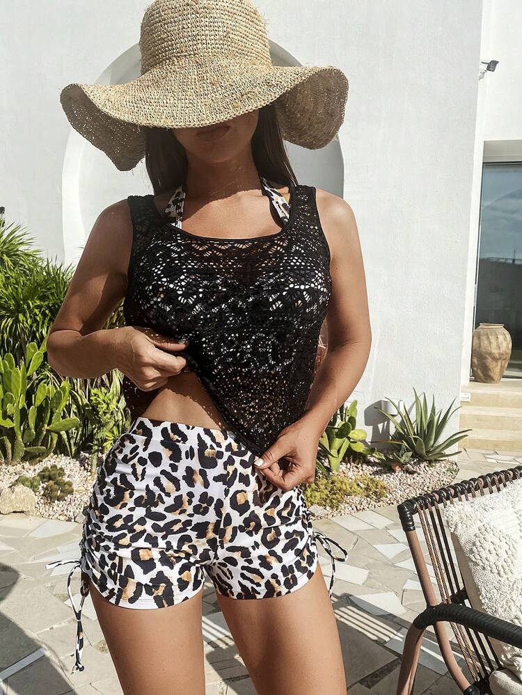 Women's Hollow Out Tankini Music Festival Summer