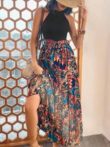 Breezaya Robe Dos Nu Sans Manches À Motif Imprimé - Multicolore - Voir 3