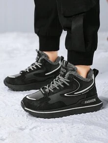 Boys' Simple Casual Sneakers For Kids - Black - View 2