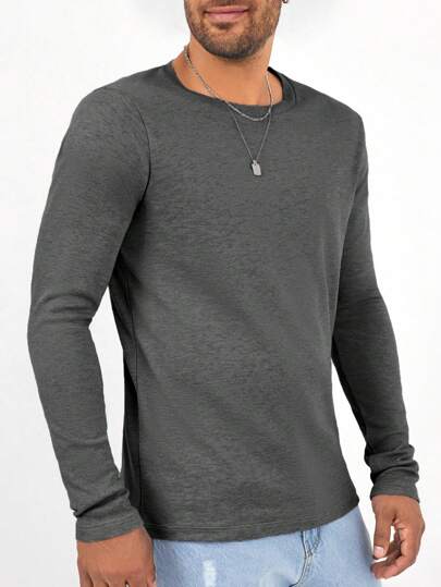 EURMUSE Men's Slim Fit Basic T-Shirt